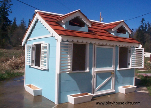 Playhouse Kit with Castro Blue walls
