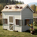 First playhouse with taller door